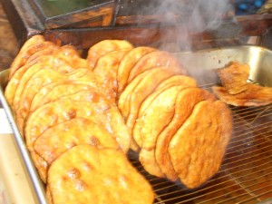 煎餅の焼きたて